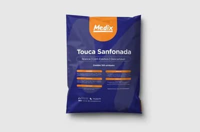 Touca Sanfonada Descartável com Elástico