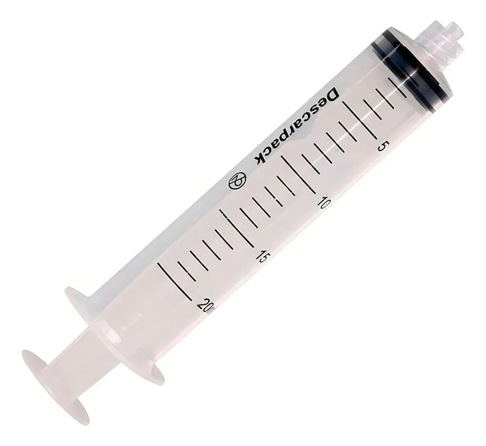 Seringa Descartável 20ml Sem Agulha