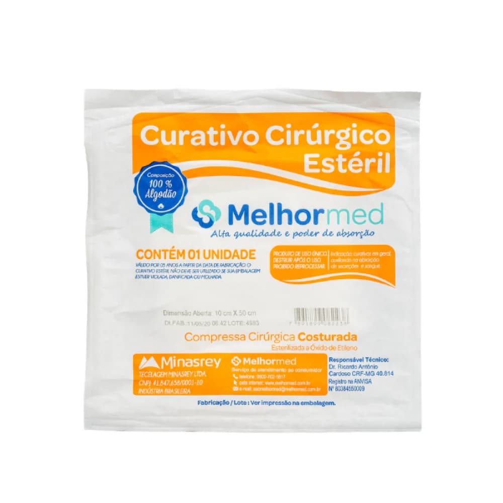 Curativo Cirúrgico Estéril (10cm x 50cm Aberta)