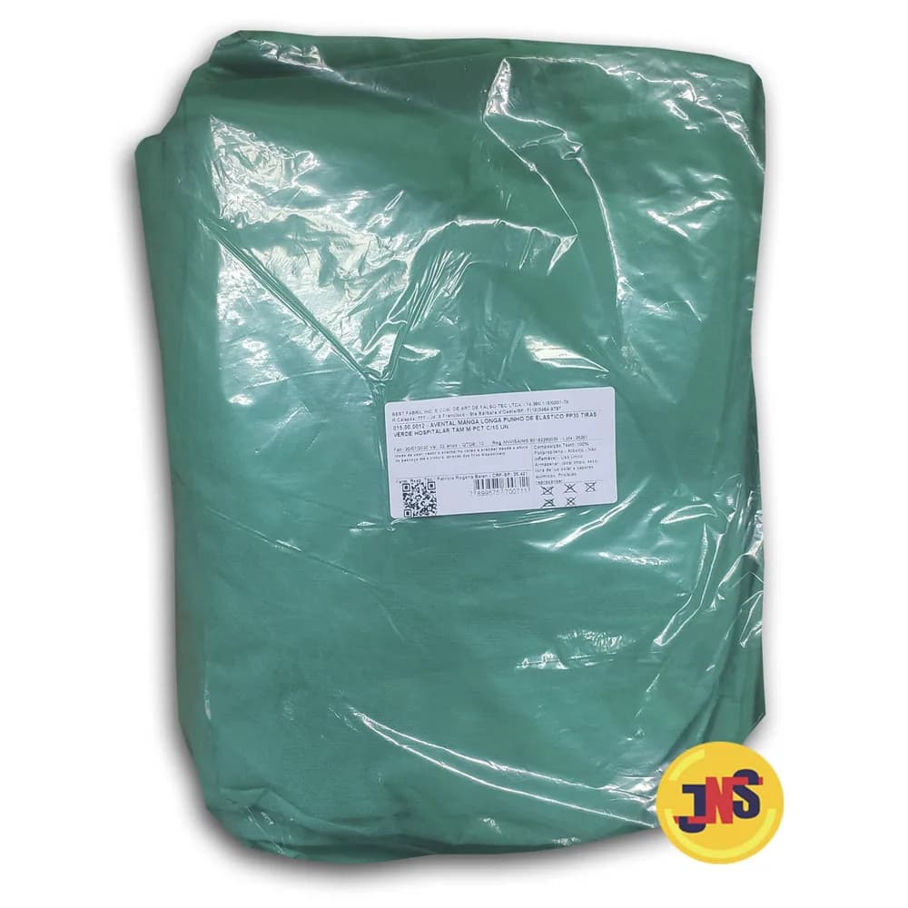 Avental Com Punho TNT Verde