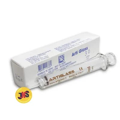 Seringa de Vidro 3ml Bico Liso