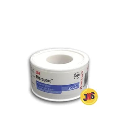 Fita Microporosa Branco 2,5cm x 10m