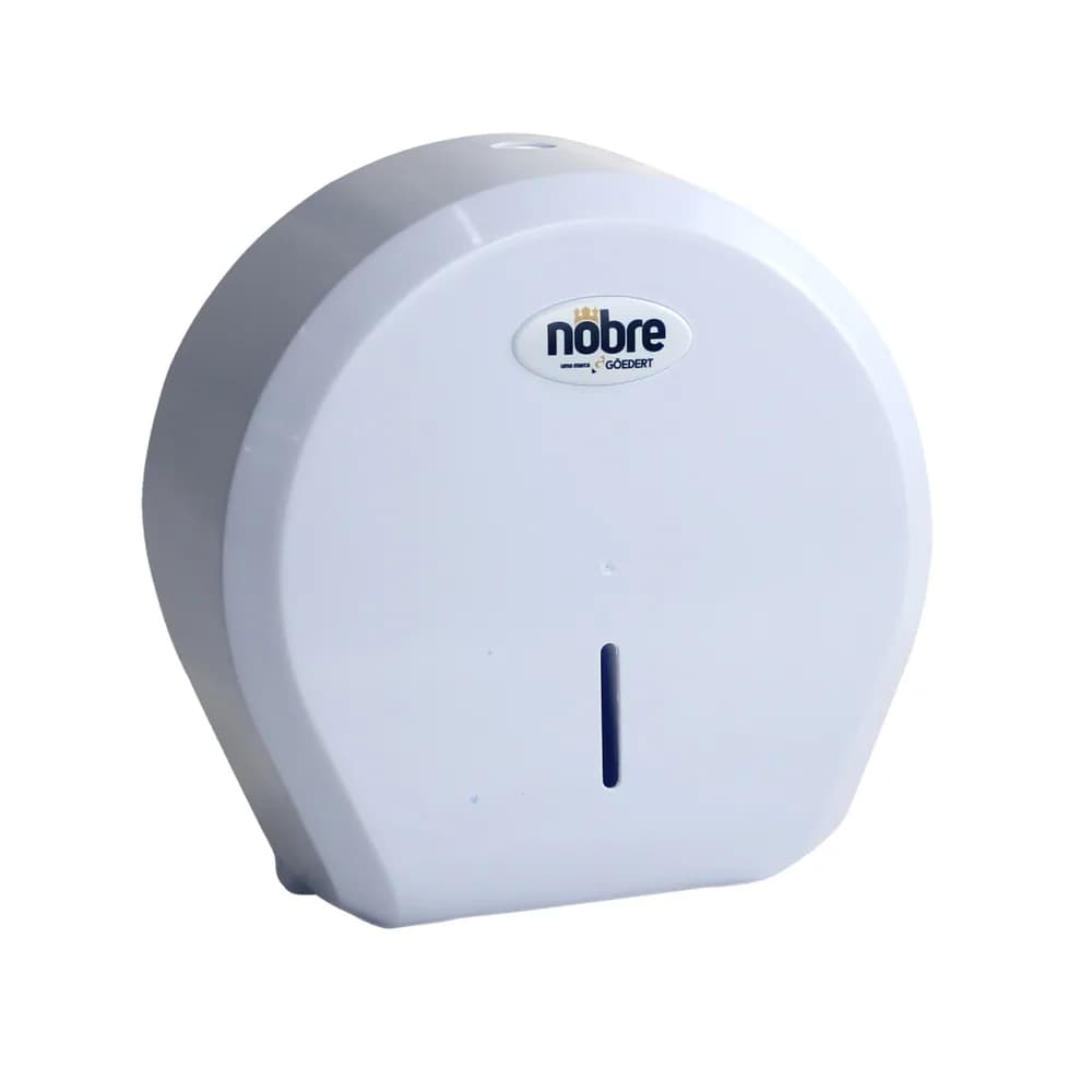 Dispenser para Papel Higiênico Rolão Branco/Cinza