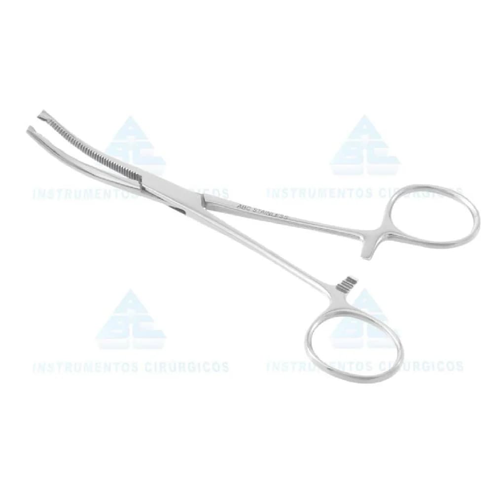 Pinça Kocher 16cm Curva