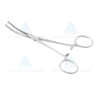 Pinça Kocher 14cm Curva