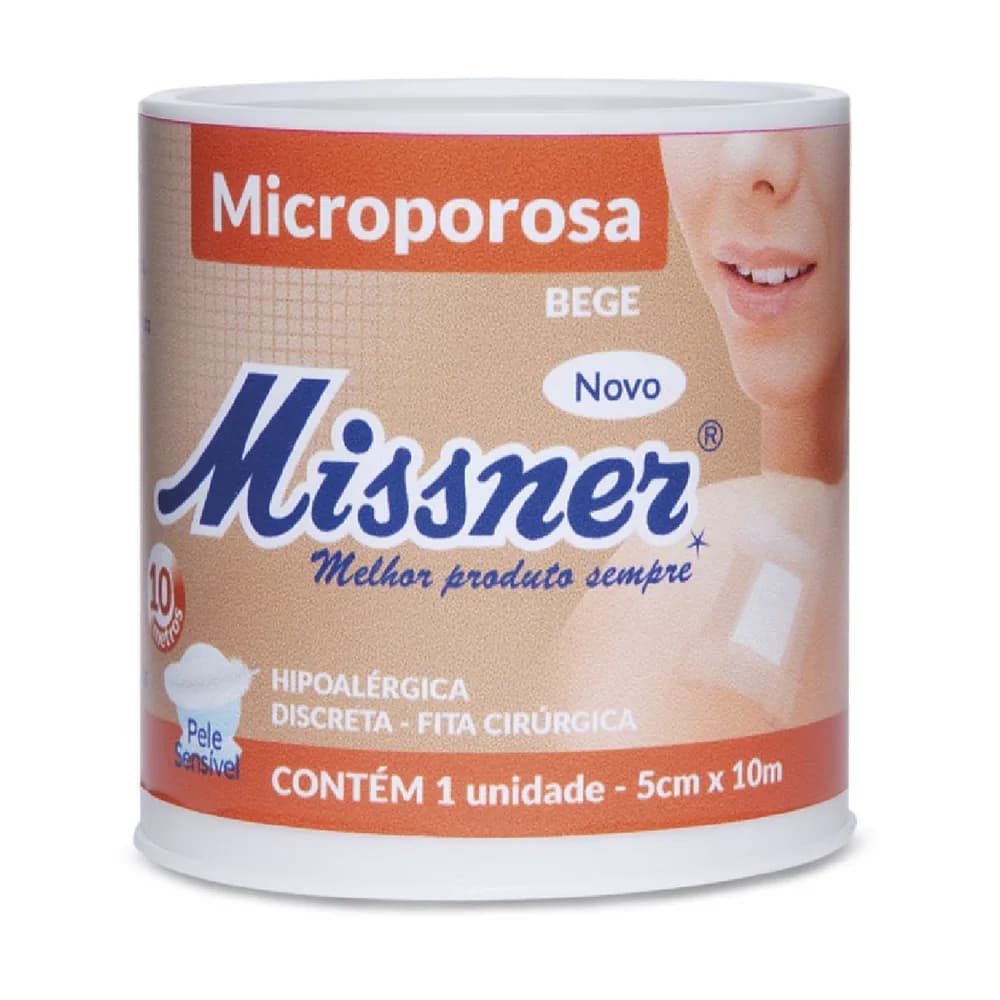 Fita Microporosa Missner Bege 5cm x 10m