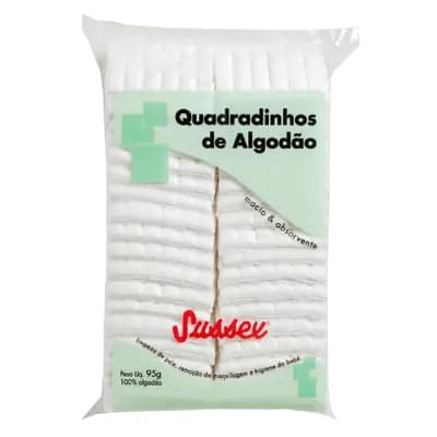 Algodão Quadradinho 95gr Branco