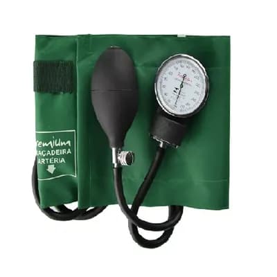 Aparelho de Pressão Nylon Velcro Adulto Verde