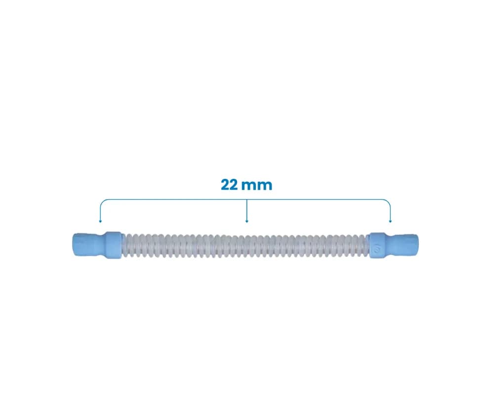 Traqueia em Silicone (Ponteira 22 x 22 mm, Comprimento 22 x 1200 mm)
