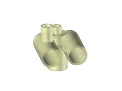 Conector Y 90° Infantil com Furo