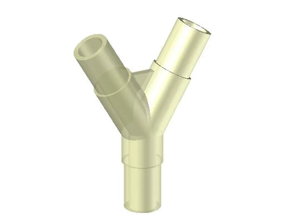Conector Y Infantil Sem Furo 15 Ext. x 15 Ext. x 15 Ext.