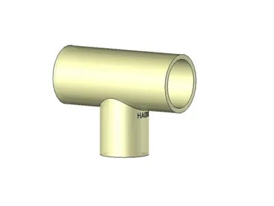 Conector T Adulto 22 Ext. x 27 Ext. x 27 Ext.