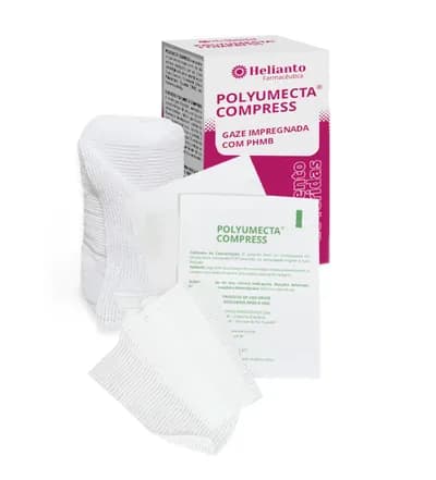 Polyumecta Compress Malha não aderente com PHMB e AGE