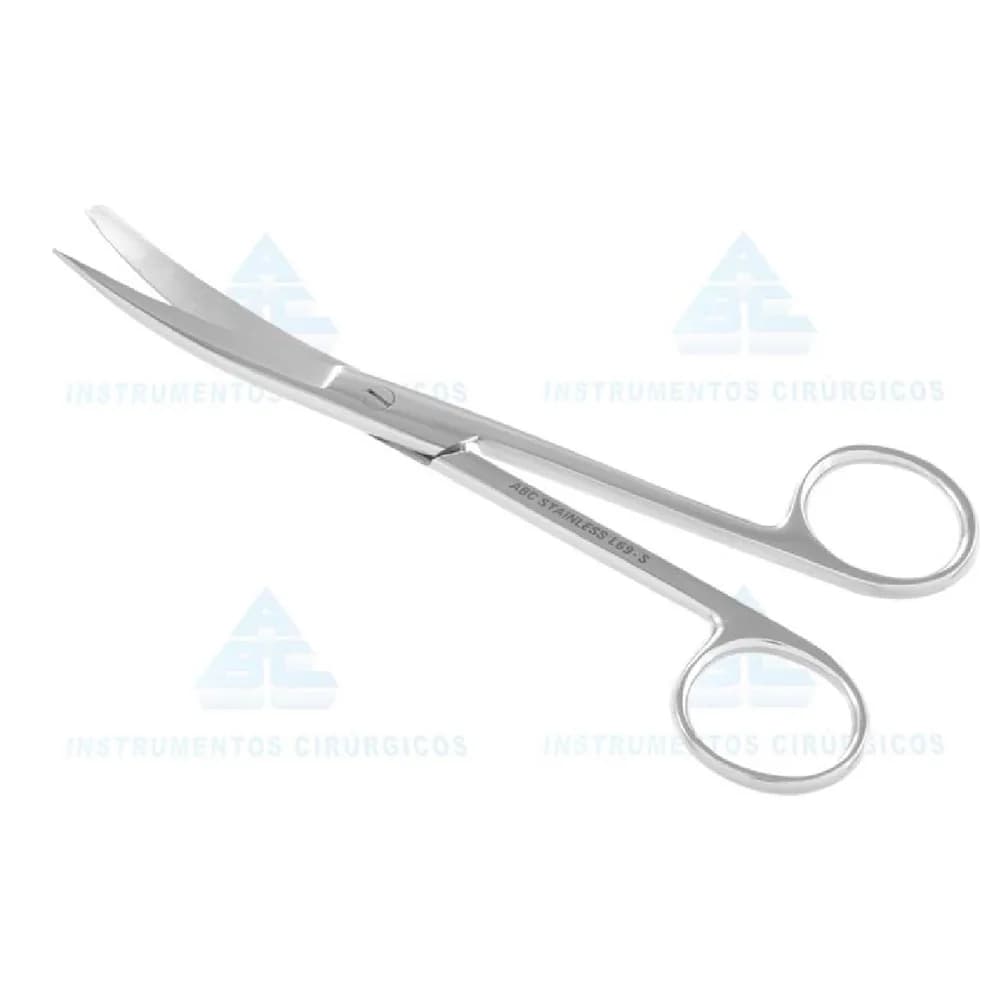 Tesoura Cirúrgica 15cm Curva Fina