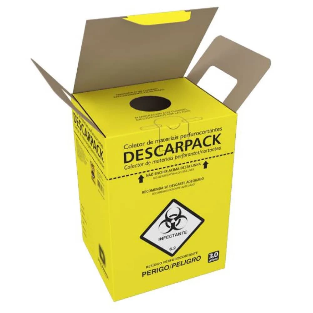 Caixa Coletora de Perfurocortantes 3L